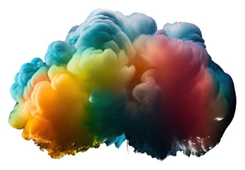 Poster - Colorful cloud smoke effect