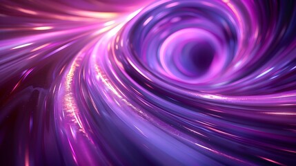 Poster - Mesmerizing Neon Purple Swirl with Futuristic Light Effects for Stylish Product Presentation