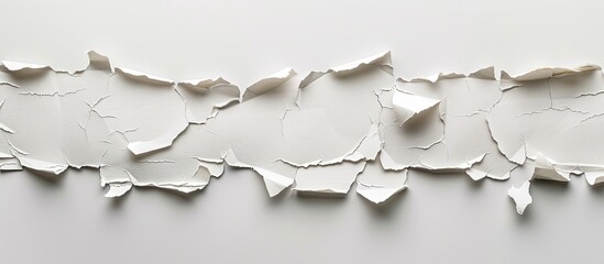 Aufkleber - Torn paper pieces creating a textured background with ample copy space image