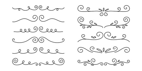 Sticker - collection of border lines with editable strokes