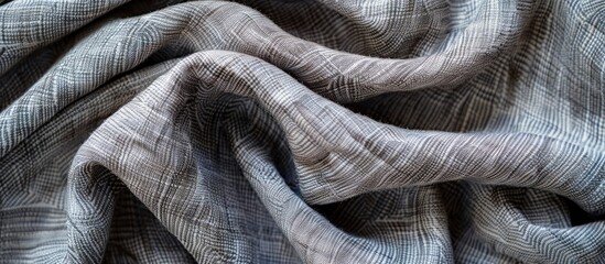 Poster - Gray cotton fabric with a textured surface suitable for backgrounds wallpapers and copy space images