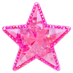 png pink star shape white background celebration.