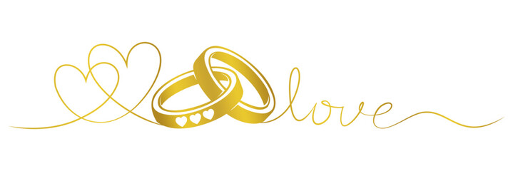 Sticker - wedding ring vector