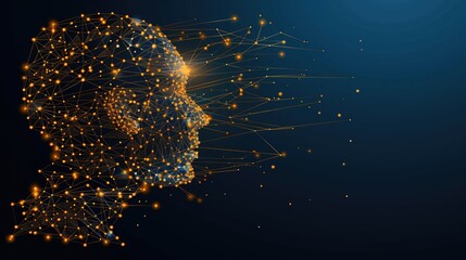 Poster - A human face dissolves into a cloud of data particles, illustrating the transformation of identity into digital abstraction