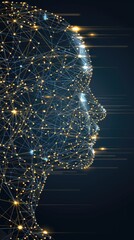 Poster - A human face dissolves into a cloud of data particles, illustrating the transformation of identity into digital abstraction