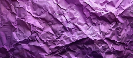 Aufkleber - Purple abstract background with crumpled used wrapping paper Top view composition with empty copy space for adding text or images