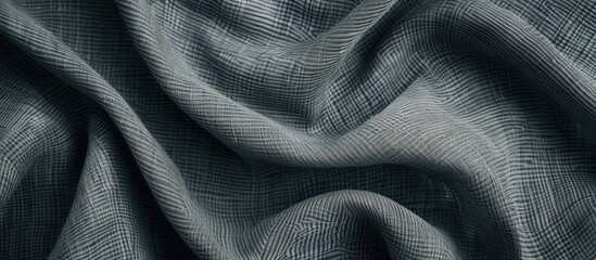 Poster - Gray cotton fabric with a textured surface suitable for backgrounds wallpapers and copy space images