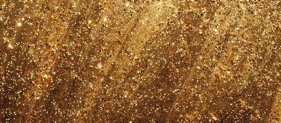 Poster - Abstract yellow gold glitter pattern design on a textured surface with copy space image available
