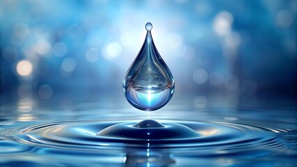 A Crystal Teardrop of Life: Celebrating World Water Day  Generative AI