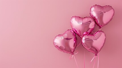 Poster - a group of pink balloons