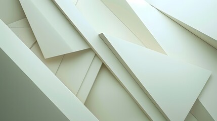 Wall Mural - A minimalist geometric background with clean lines and sharp angles in neutral tones