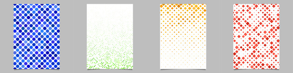 Poster - Abstract geometrical brochure background collection