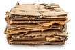 © Valentin - Stacked Layers of Crumpled Cardboard Ready for Recycling
