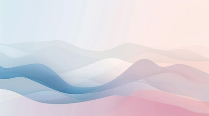 Poster - A calming pastel plain background with a gentle gradient, creating a serene and minimalist backdrop