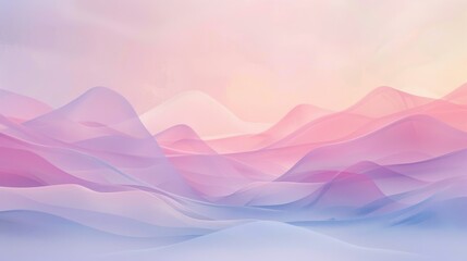Poster - A calming pastel plain background with a gentle gradient, creating a serene and minimalist backdrop