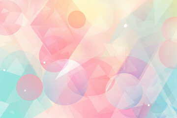 Poster - Abstract Geometric Pastel Background