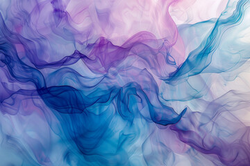 Poster - Abstract  Blue and Purple Swirls