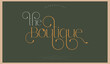 © Hamza - The boutique, elegant wedding alphabet letters font and number typography luxury classic lettering serif fonts decorative vintage fonts