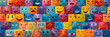 © Adam - Colorful Array of Emoticons Reflecting Diverse Human Expressions in a Digital Collage