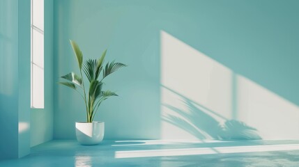 Poster - A fresh, bright background with clear, crisp tones and minimalistic design, perfect for a modern and clean look