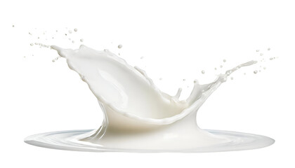Canvas Print - a dynamic splash of milk, captured in stunning detail, showcasing the beauty and movement of liquid 