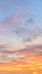 sunset sky and clouds