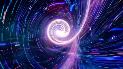 Poster - Exploring the Mysteries of Cosmic Swirls in Colorful Space Scenes at Night