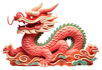 Wall Mural - PNG Dragon toy representation transparent background