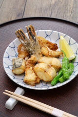 Wall Mural - Deep-fried flathead fish ( Magoti no karaage ), Japanese cuisine