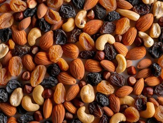 Canvas Print - nuts and raisins