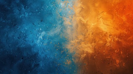 Wall Mural - Abstract Blue and Orange Swirling Texture