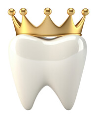 Wall Mural - png crowned tooth transparent background
