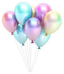 Canvas Print - PNG Balloon background white background anniversary celebration.