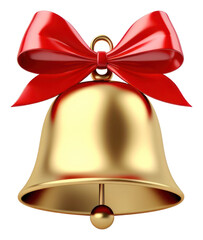 Sticker - PNG Christmas bell white background celebration.