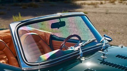 Canvas Print - Windshield on a car