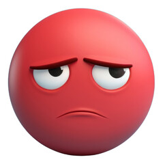 Poster - PNG Anthropomorphic frustration displeased emoticon.