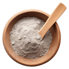 Poster - PNG Clay gray powder bowl spoon food.