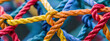 © si9nzation - Network ropes with vibrant colors creating an intricate and dynamic design