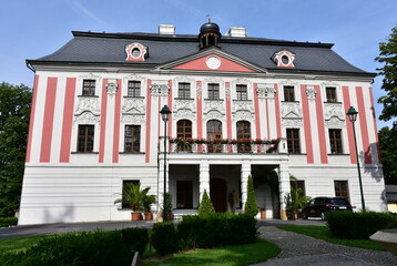 castle in village Velke Hostice near town Opava