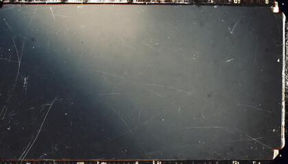 Wall Mural - vintage scratched film strip with light leaks and dust particles creating a nostalgic and cinematic 