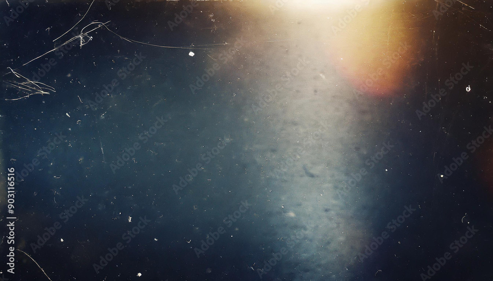 Vintage Scratched Film Strip with Light Leaks and Dust Particles ...