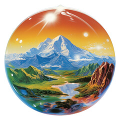 Sticker - PNG Earth nature sphere space.