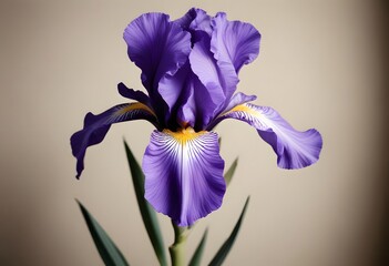 iris flower on blue, colourful flower, close up of a flower, flower photography.