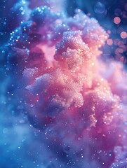 Wall Mural - glittering cloud of light and color. ai.