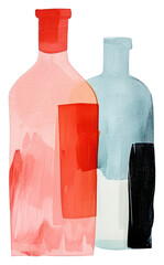 Canvas Print - PNG Bottle glass drink wine.