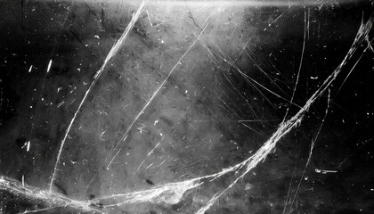 Poster - Abstract Background Featuring Intricate White Scratches and Splatter Patterns on a Dark, Grunge Textured Surface