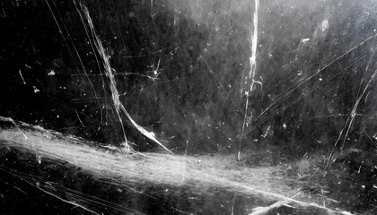 Poster - Abstract Background Featuring Intricate White Scratches and Splatter Patterns on a Dark, Grunge Textured Surface