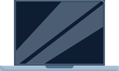 Poster - Sleek laptop is displaying a blank screen, perfect for showcasing your website or design