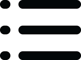Poster - Hamburger Menu Mobile App Navigation Web Button, Hamburger menu icons, Three Dots With Three Horizontal Bars.