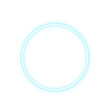 © KAD - Blue neon circle. glowing neon circle frame background